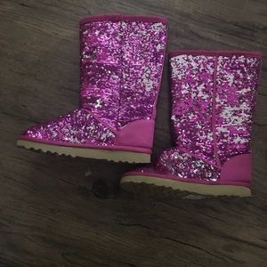Girls sequined boots size 13
